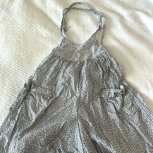 bella bliss Gray Purple Floral Kids One Piece Romper size 4
